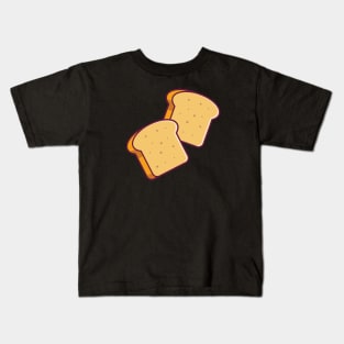 Floating Bread Toast Cartoon Kids T-Shirt